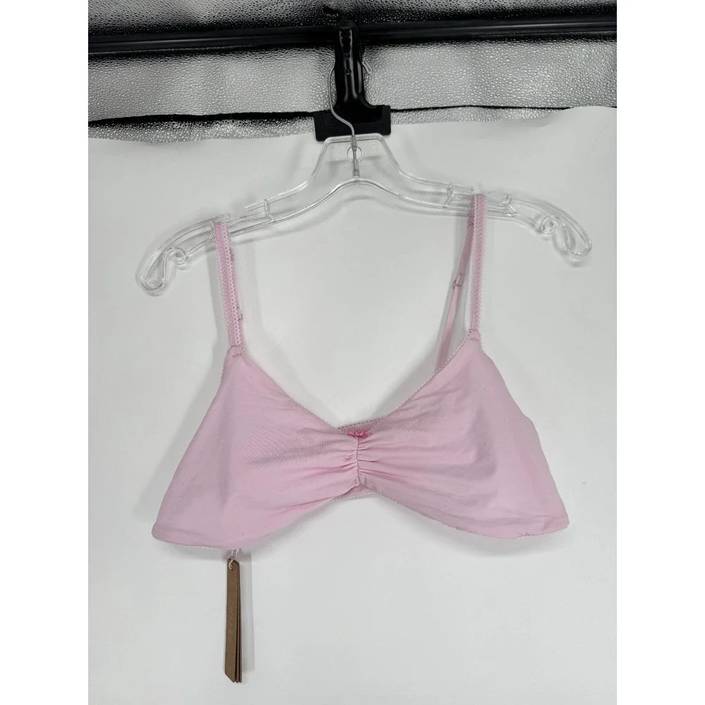 SKIMS Fits Everybody Picot Skimpy Bralette Bra Womens XL Cherry Blossom Tonal